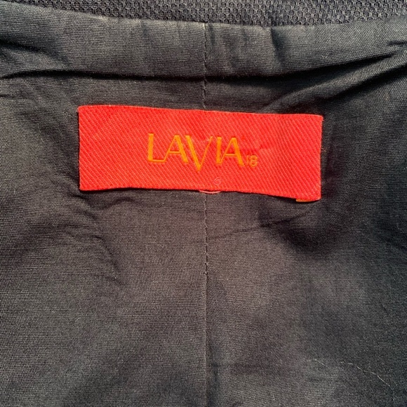 LaVia black Cotton blazer, size 4 - Picture 2 of 7
